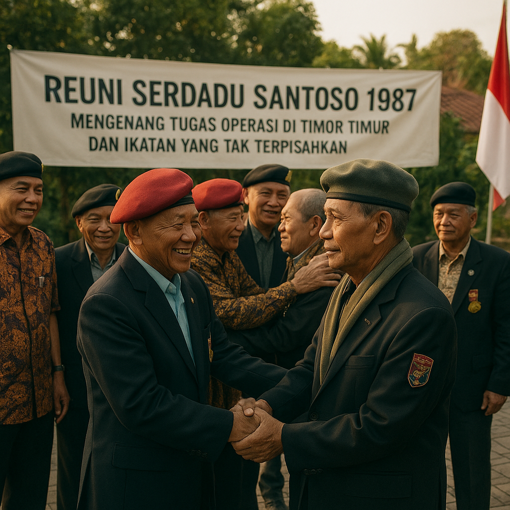 Reuni Serdadu Santoso 1987: Mengenang Tugas Operasi di Timor Timur dan Ikatan yang Tak Terpisahkan
