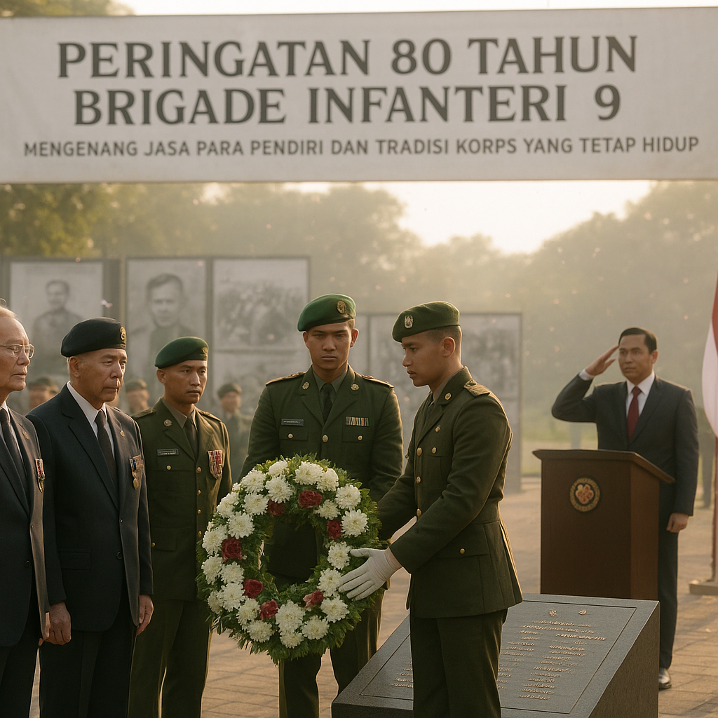 Peringatan 80 Tahun Brigade Infanteri 9: Mengenang Jasa Para Pendiri dan Tradisi Korps yang Tetap Hidup