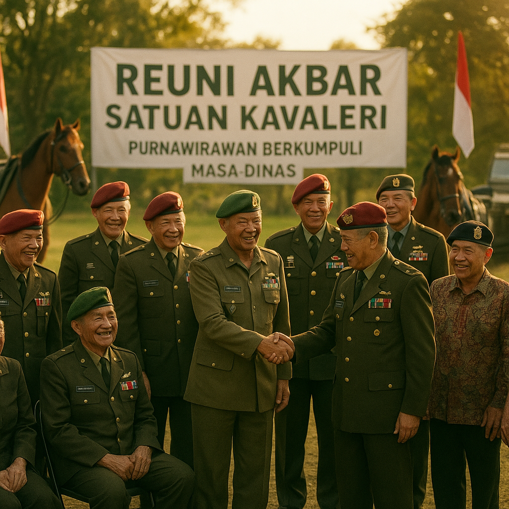 Reuni Akbar Satuan Kavaleri, Purnawirawan Berkumpul Kenang Masa Dinas