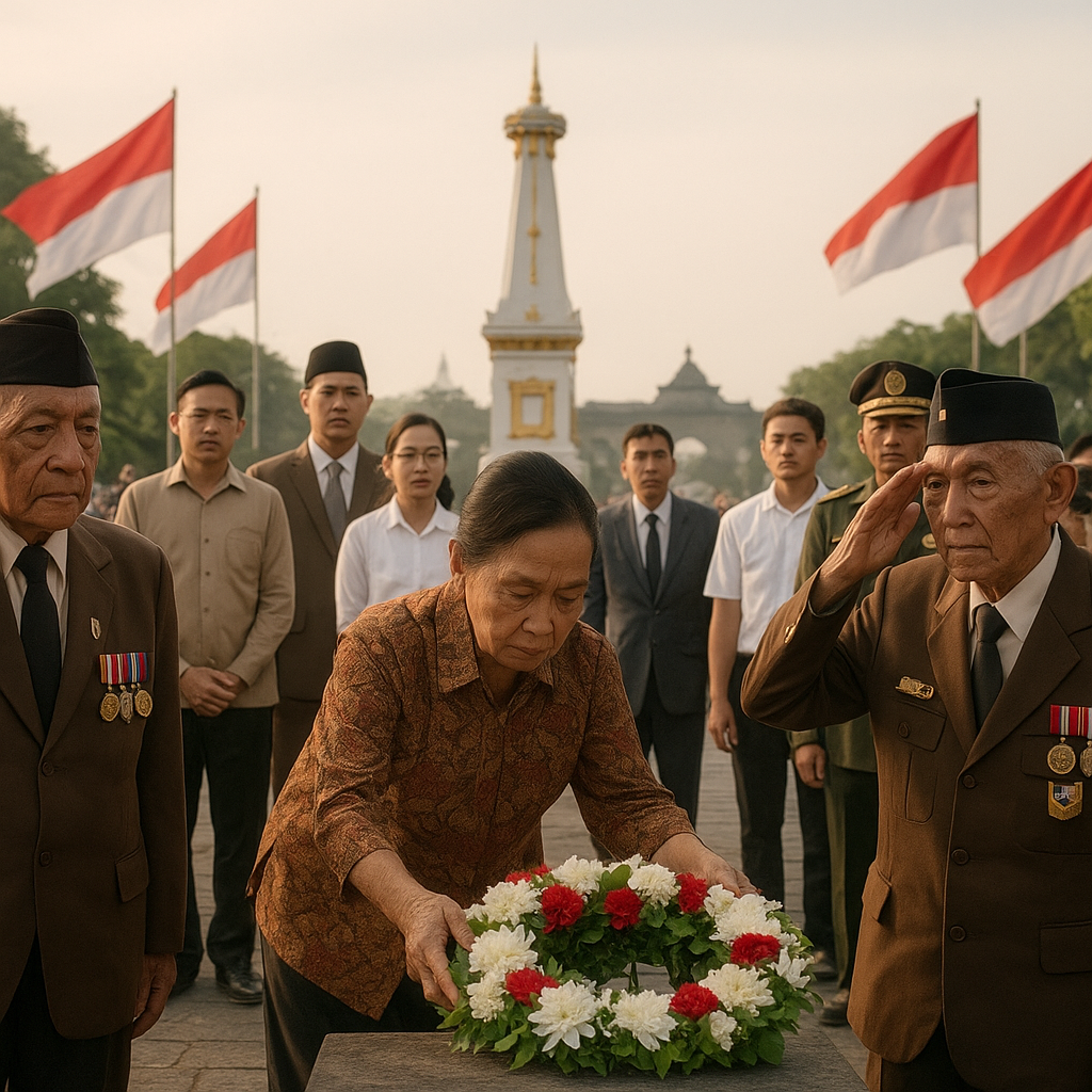 Upacara Penghormatan kepada Veteran Perang Kemerdekaan di Yogyakarta