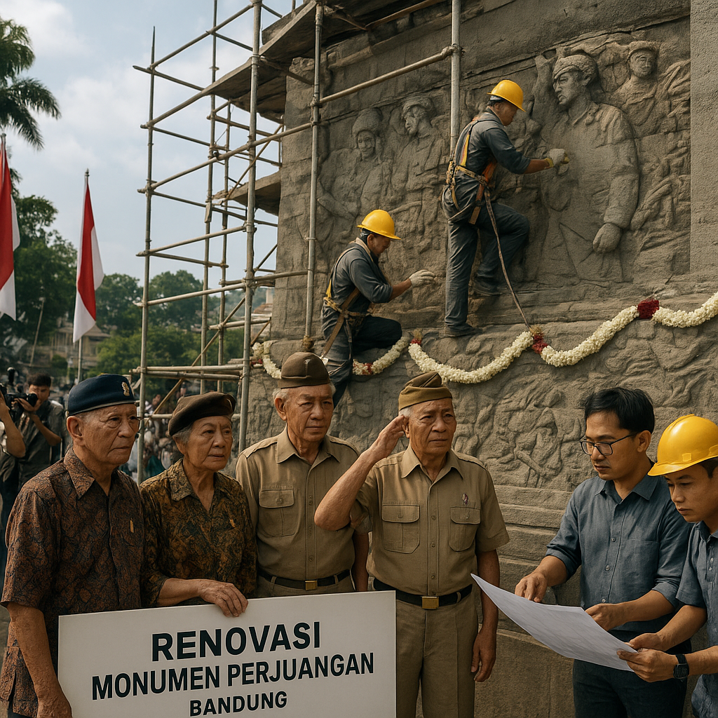 Renovasi Monumen Perjuangan di Bandung, Mengingatkan pada Peristiwa Heroik Masa Lalu