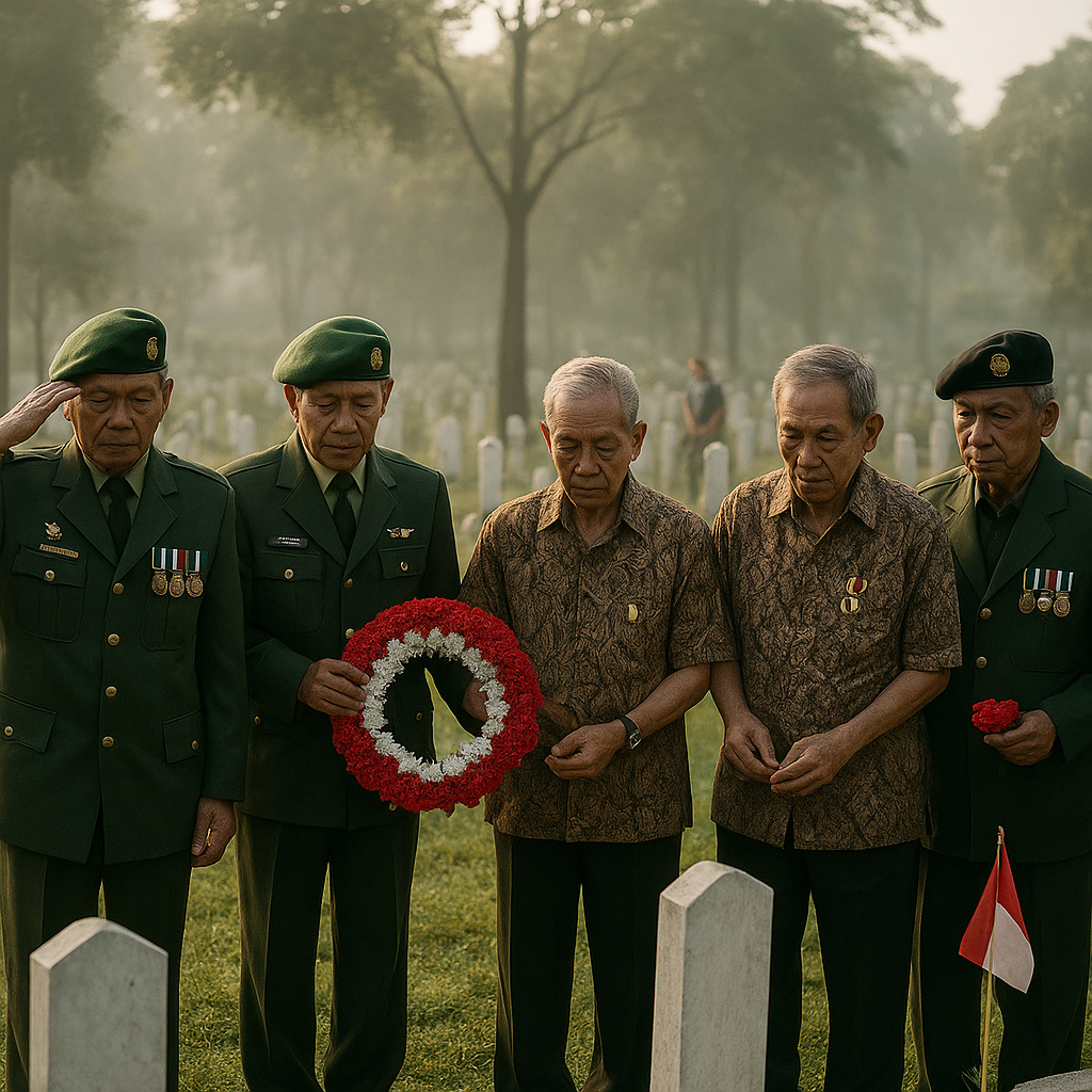 Ziarah ke TMP Kalibata, Purnawirawan Yonif 523/Yudha Wijaya Kenang Pengabdian di Perbatasan