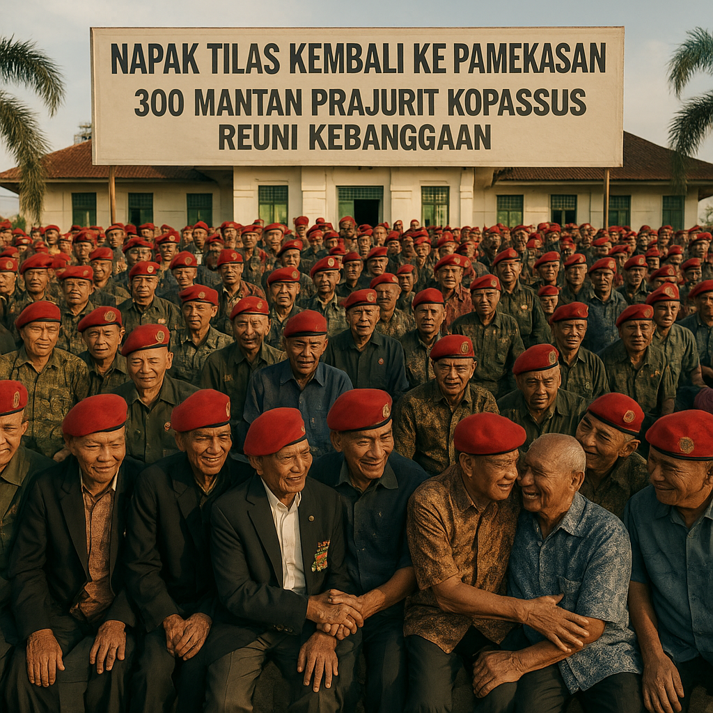 Napak Tilas Kembali ke Pamekasan, 300 Mantan Prajurit Kopassus Reuni Kebanggaan