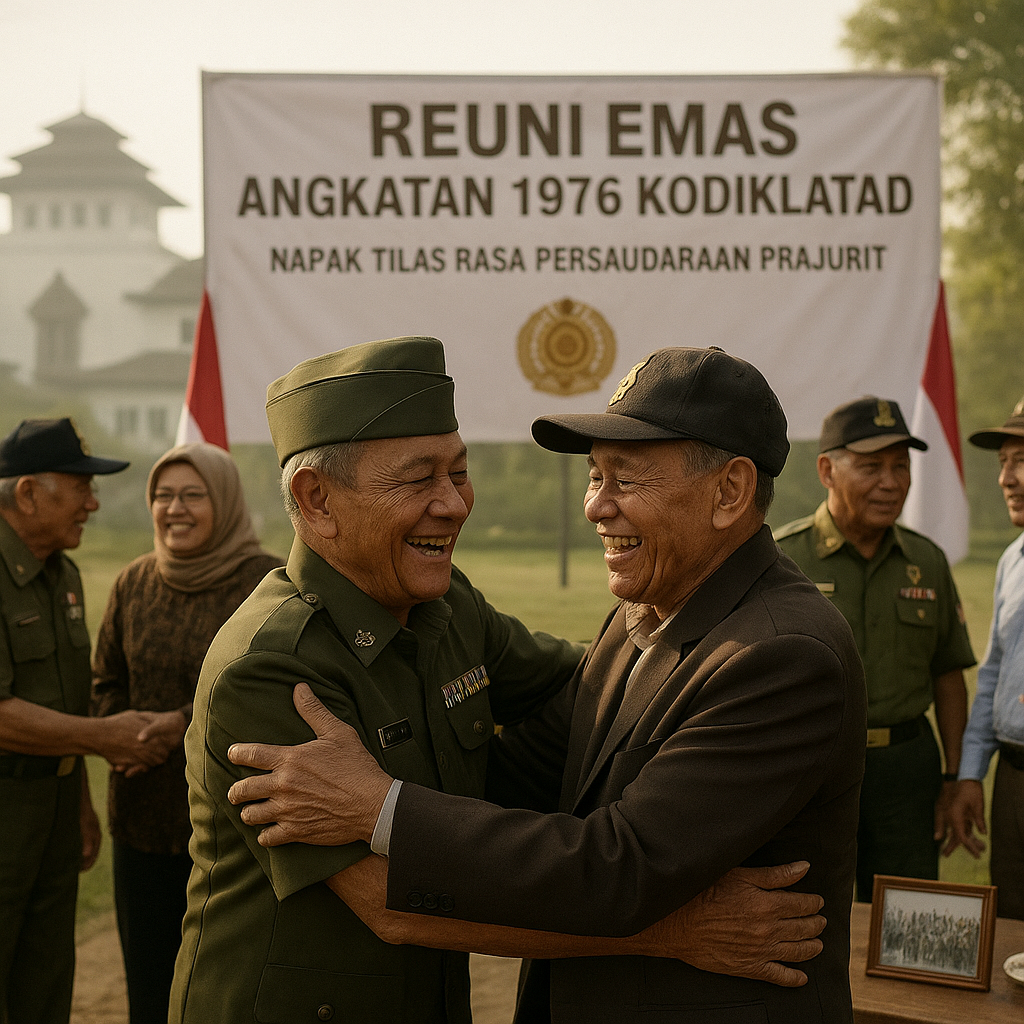 Reuni Emas Angkatan 1976 Kodiklatad, Napak Tilas Rasa Persaudaraan Prajurit