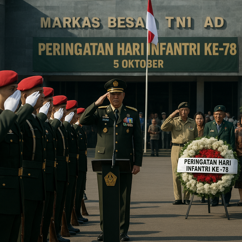 Peringatan Hari Infantri ke-78: Mengenang Peran Sentral Pasukan Darat