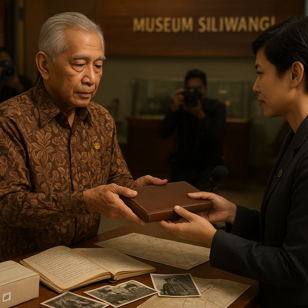 Penyerahan Arsip Pribadi Letjen (Purn.) Soedarmo kepada Museum Siliwangi