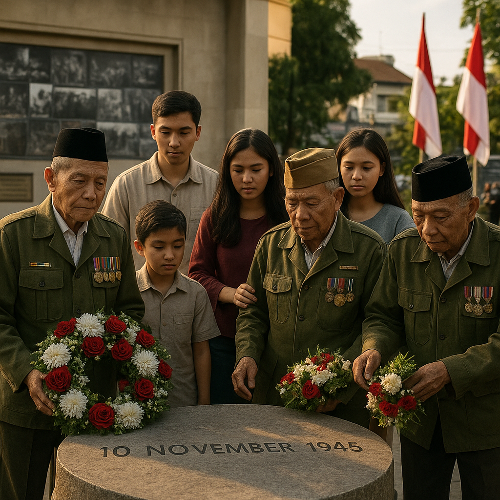 Napak Tilas Jejak Sejarah Pertempuran Surabaya 1945 oleh Para Veteran