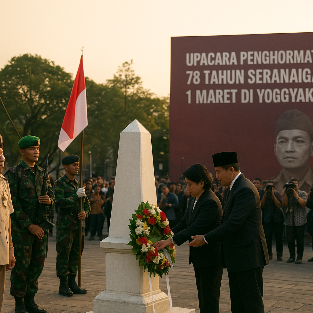Upacara Penghormatan 78 Tahun Serangan Umum 1 Maret di Yogyakarta